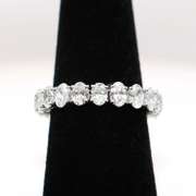 Amazing 18kt Solid White Gold Diamond Infinity Band- 3.37 Carats!