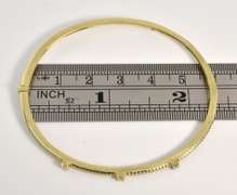 Sexy 14K YG Bangle with Diamonds