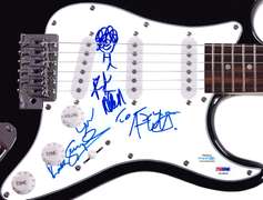 Def Leppard Autographed Signed Guitar ACOA