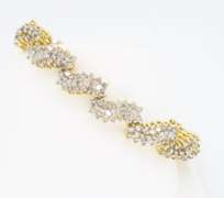 Ribbon Style 6.75CTW Diamond Tennis Bracelet