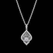 Lace design silver Pendant