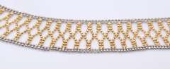 Incredible 18kt Two Tone Bead Collar Necklace