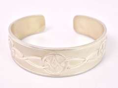 Fancy Cuff Bracelet in Sterling Silver
