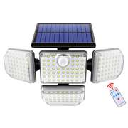 182LED Solar Wall Lamp Three-head Induction Light