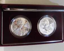 2 Sil Dols: 1999 Dolley Madison PRF & Unc