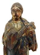 Antique Carved Wood Santos Figure