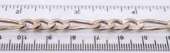 Heavy Italian Sterling Silver Figaro Necklace