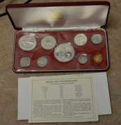 1972 9 Piece Commonwealth Of Bahamas Proof Set Minted At Franklin Mint