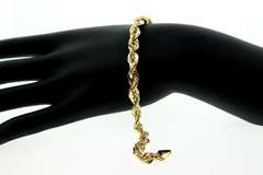 Extremely- Fine 14kt gold rope chain link