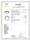 Wonderful White Gold Emerald and Diamond Band