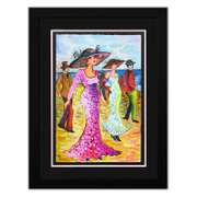 Patricia Govezensky, "San Francisco Beach" Framed Hand Signed Original Painting with Letter of Authenticity.