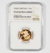 PF69 UCAM 1994 Great Britain 1 Sovereign - Graded NGC