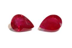 Luscious Natural Ruby Pair - 1.90 cts.