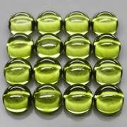 Pristine 10.69ct 16pc lime green Peridot set