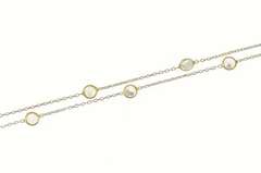 14K Yellow Gold Classic CZ By the Yard Statement Chain Necklace