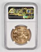 MS70 2006-W $50 Burnished American Gold Eagle - Graded NGC