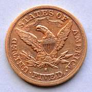 1880 S $ 5 Liberty Gold Half Eagle