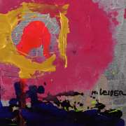 Moshe Leider, Original Mixed Media Painting on Canvas, Hand Signed with Letter of Authenticity.