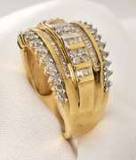 Wide Diamond Band