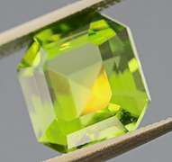 Glittering 4.38ct apple green untreated Peridot