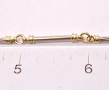 Beautiful Bar Link Bracelet in 14K Yellow Gold