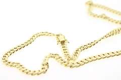 Sumptuous 10kt Yellow Gold Curb Chain Necklace