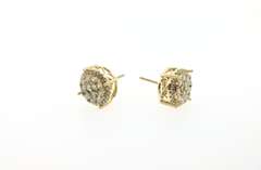 Gorgeous 14kt +2ctw. Diamond Earrings