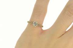 14K Yellow Gold 0.67 Ctw Diamond Classic Engagement Ring
