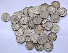 42 Mercury Dimes