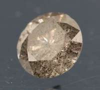 Gorgeous .39ct gray and black Diamond solitaire