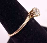 Beautiful Vintage Approx. 0.68CTS Solitaire Diamond Ring in 14K Yellow Gold