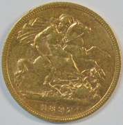 Nice lustrous 1897 Great Britain Gold Half Sovereign