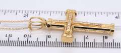 Wonderful 18kt Diamond Cross Pendant on Chain