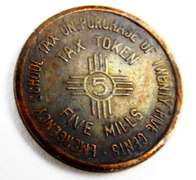 1935 New Mexico Bureau 5 Mills Tax Coin