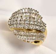 Showy Diamond Cluster Ring
