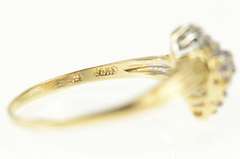 14K Yellow Gold Cluster Classic Diamond Statement Ring