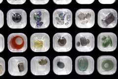 Tray of Loose Colored Gemstones