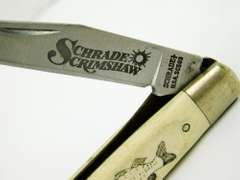 Schrade Artist Signed Scrimshaw Knife