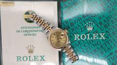 Rolex Datejust 2 Tone Champagne Dial on Jubilee Bracelet Watch
