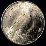 1922 Peace Dollar, AU.