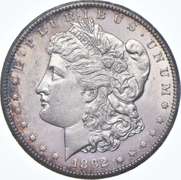 1892-CC Morgan Silver Dollar