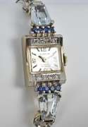 Snazzy WG Sapphire & Aqua Vintage Watch
