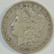 Choice XF 1892-S Morgan Silver Dollar. Rare key date