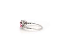 Incredible White Gold Tourmaline and Diamond Ring
