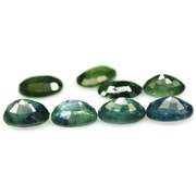 Heated only! 7.76ct oval cut Sapphire set