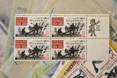 46 7 Cent & 36 5 Cent Mint US Plate Blocks $20 Face Value