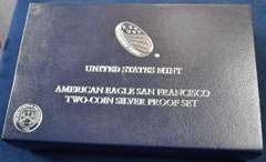 2012 United States Mint American Eagle San Francisco Two-Coin Silver Proof Set. OGP