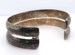 Vintage Sterling Silver Signed Cuff Bangle