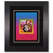 Peter Max, "Liberty Head on Blends Ver II" Framed Limited Edition Lithograph, Numbered 445/500 and Hand Signed with Certificate of Authenticity.