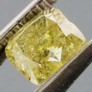 Rare .49ct cushion cut golden Diamond